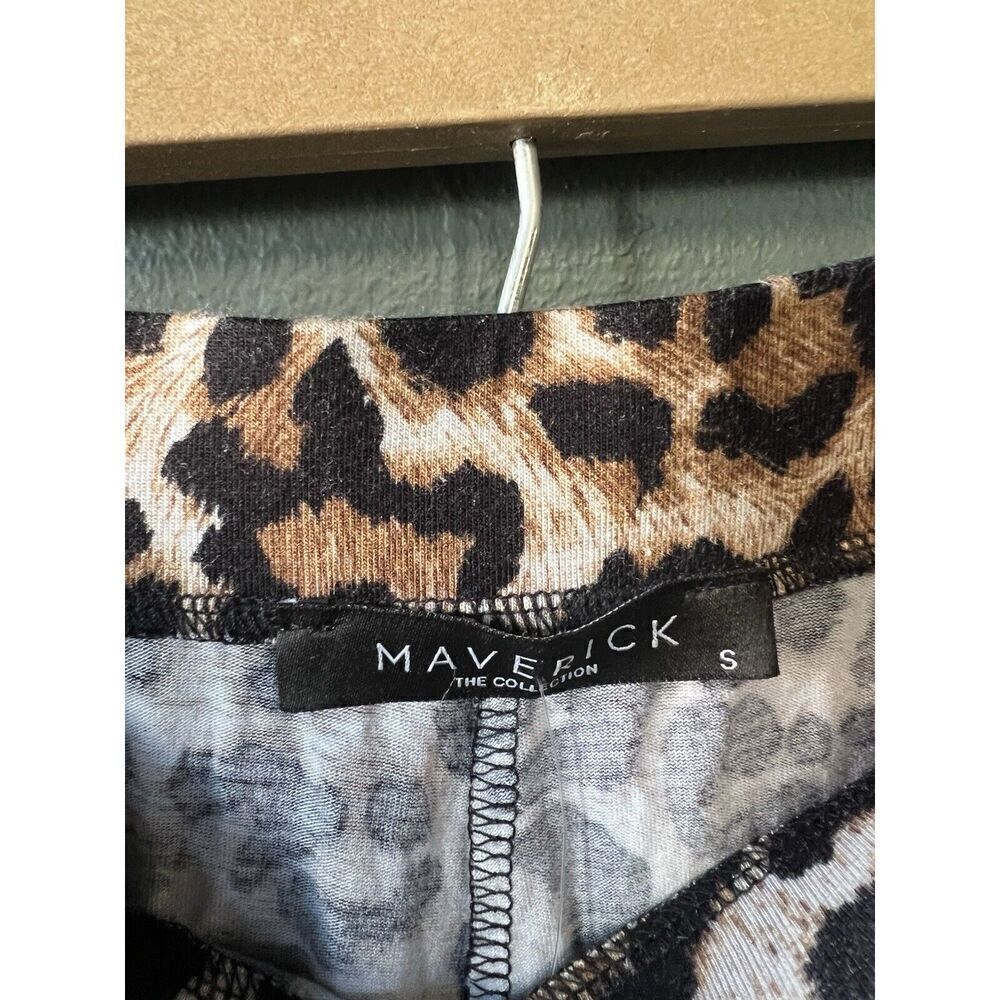 Maverick the Collection Womens Leopard Print Wide Leg Size Small NWT - Picture 3 of 3